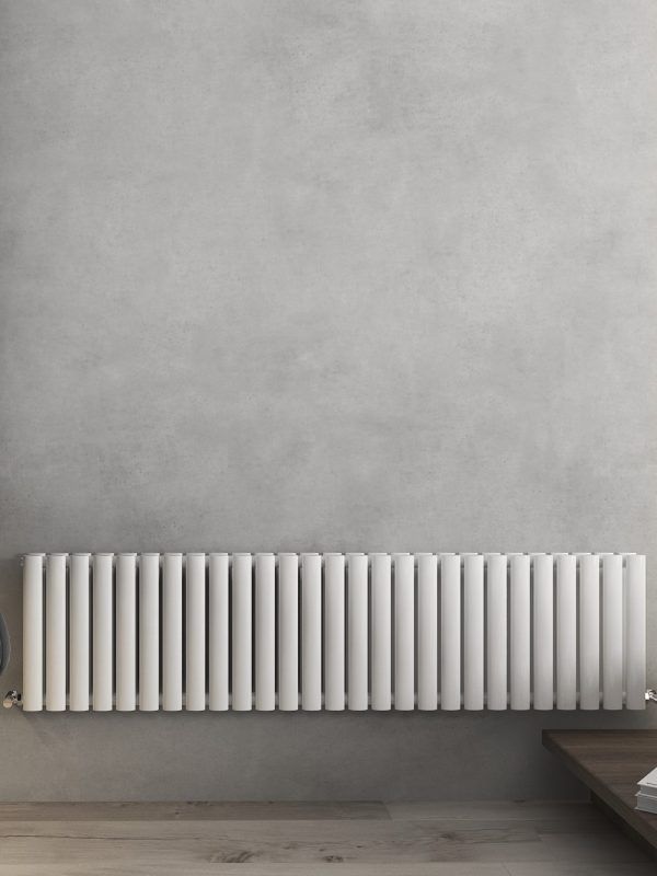 Nirvana Designer Horizontal Radiator - Various Sizes - White