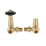 Senator Chelsea Vintage - Thermostatic Valve - Corner - Brushed Brass