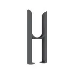 Radiator Feet - 2 Column - Anthracite Grey