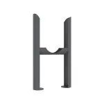 Radiator Feet - 3 Column - Anthracite Grey