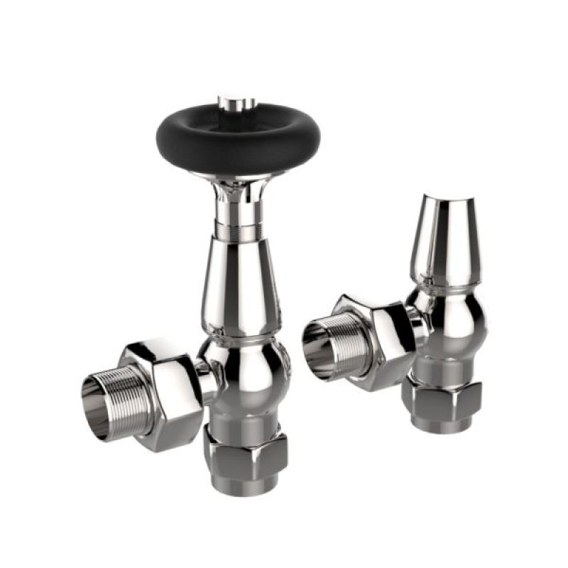 Senator Chelsea Vintage - Thermostatic Valve - Angled - Chrome