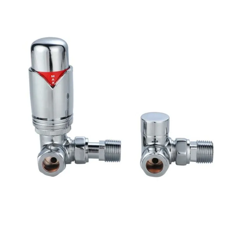 Senator Thermostatic Valve - Corner - Chrome