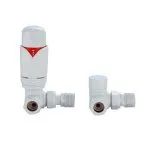 Senator Thermostatic Valve - Corner - White