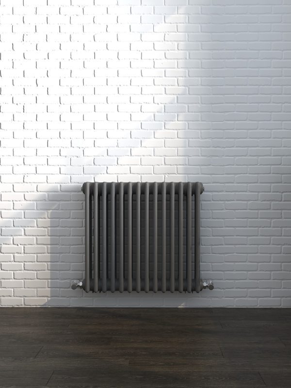 Vintage Column Horizontal Radiator - Various Sizes - Anthracite Grey