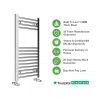 Detroit Towel Radiator - Chrome - 800x350