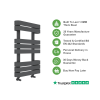 Oasis Towel Radiator - Various Sizes - Anthracite Grey - 850x500