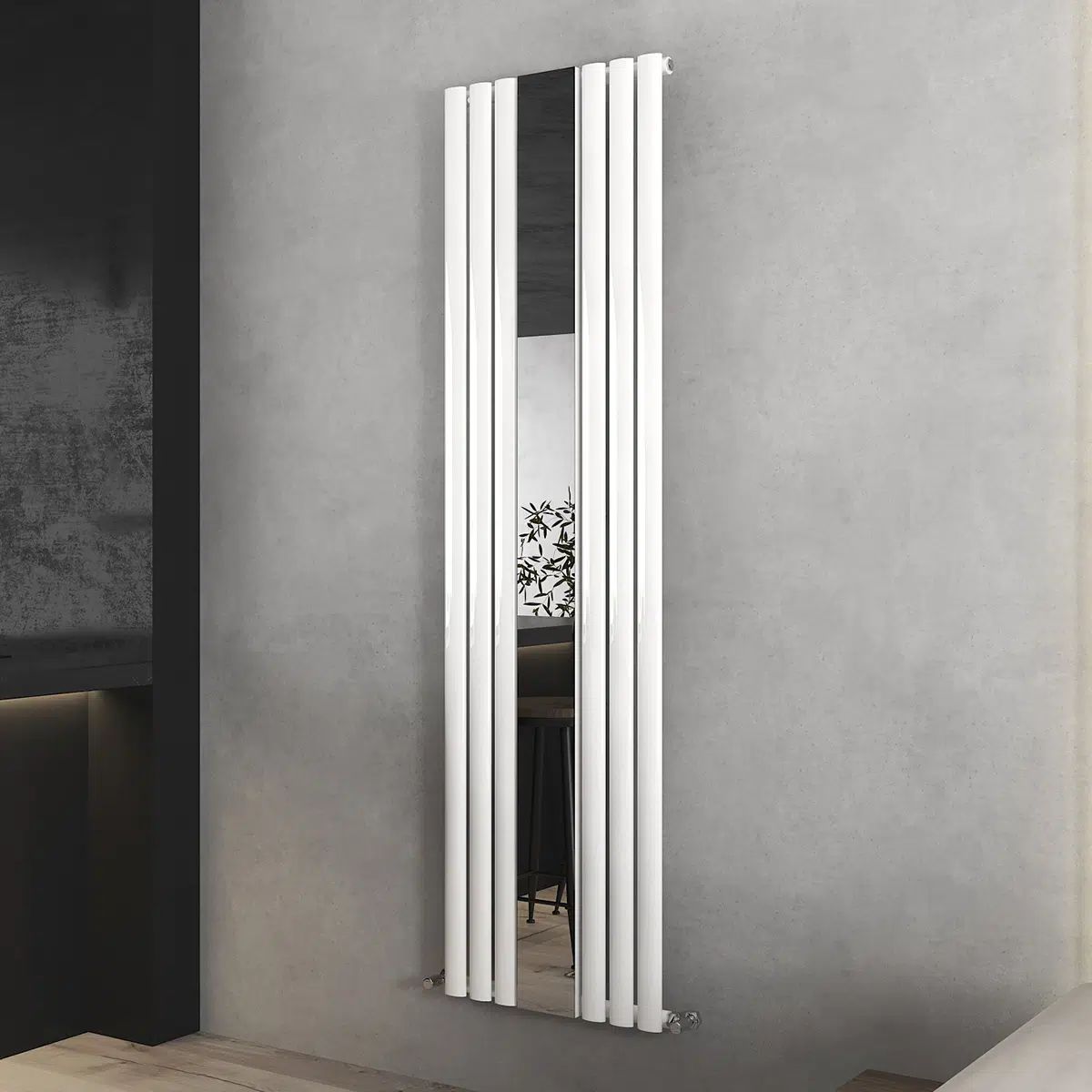 Florence Designer Mirror Radiator - White