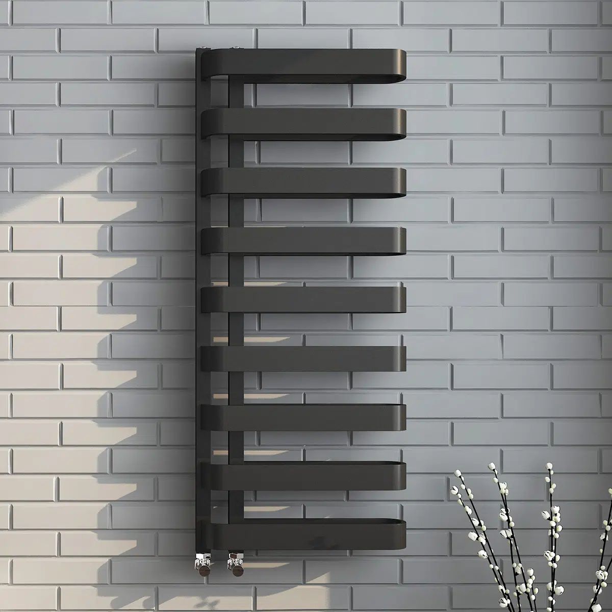 Luxe Towel Radiator - Various Sizes - Black