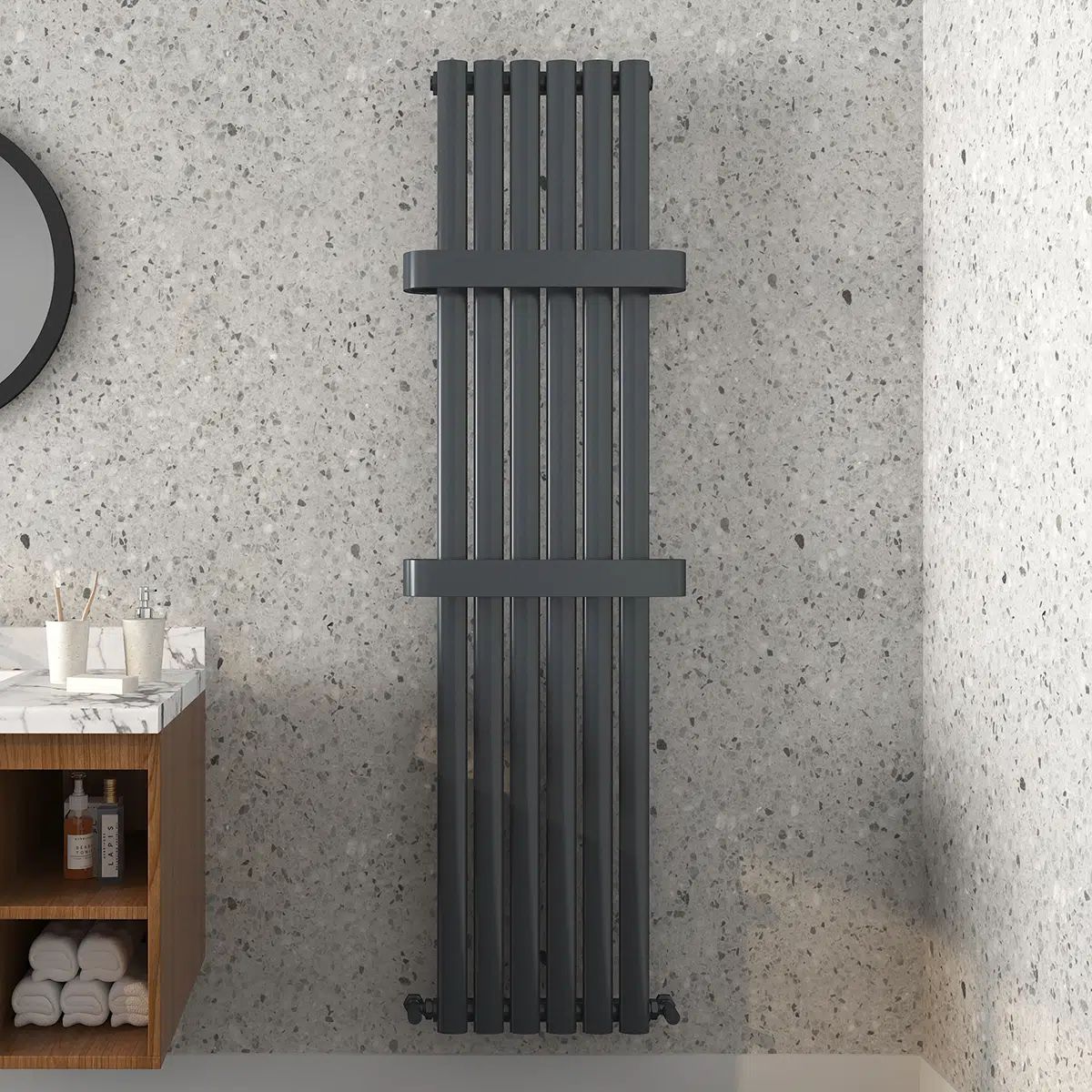 Nirvana Towel Radiator - Anthracite Grey