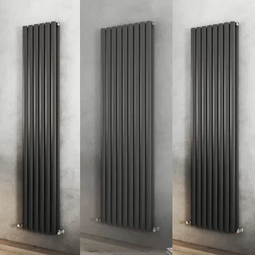 Nirvana Designer Vertical Radiator - Various Sizes - Anthracite Grey