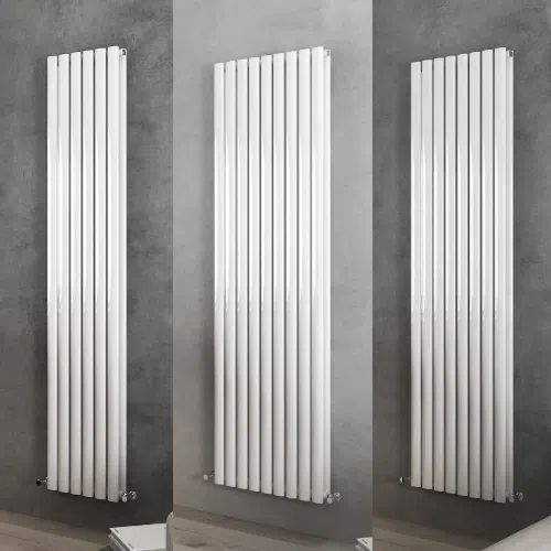 Nirvana Designer Vertical Radiator - Various Sizes - White