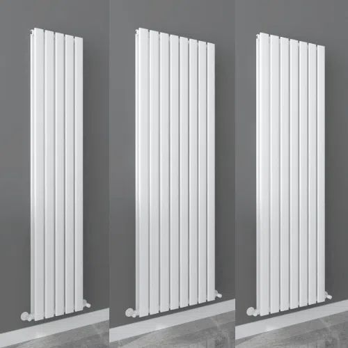 Milan Vertical Radiator - Various Sizes - White