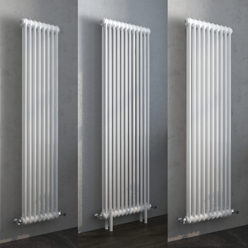 Vintage 2 Column Vertical white