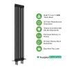 Vintage Column Vertical - Black - 1800 x 372